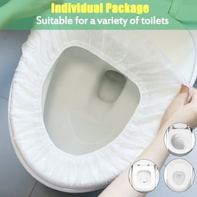 Extra Large Flushable Toilet Seat Covers Flower 50, Large